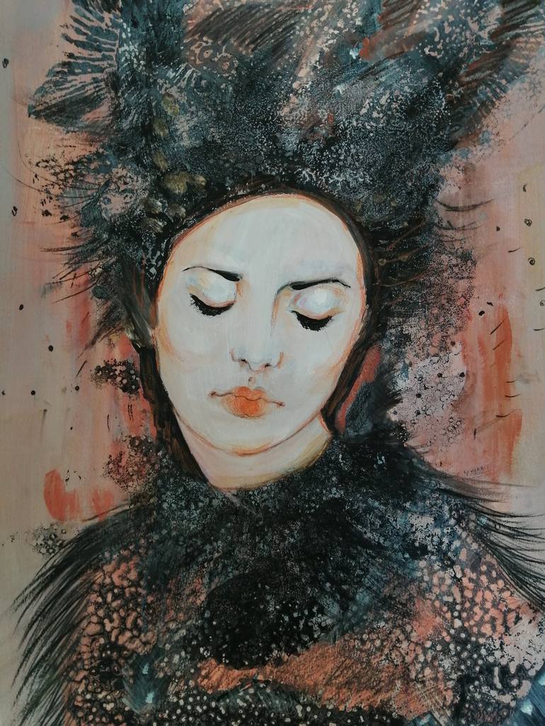 Original Portrait Painting by Izabella Hornung