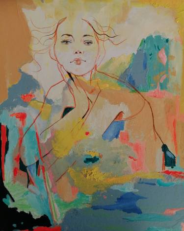 Print of Expressionism Portrait Paintings by Izabella Hornung