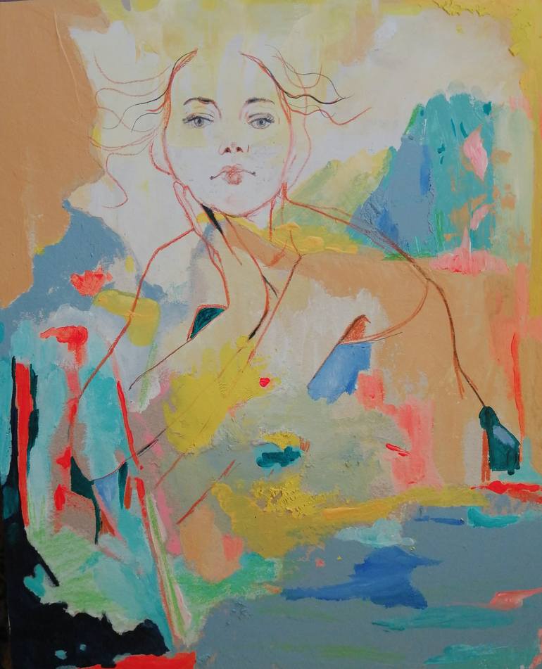 Original Portrait Painting by Izabella Hornung