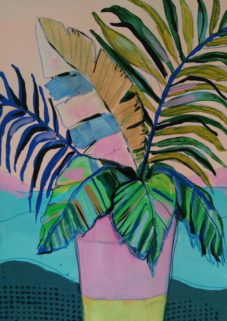 Original Figurative Botanic Painting by Izabella Hornung