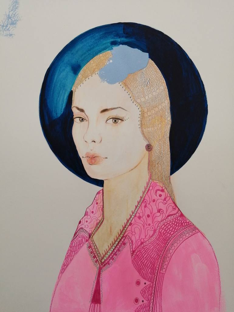 Original Portrait Painting by Izabella Hornung