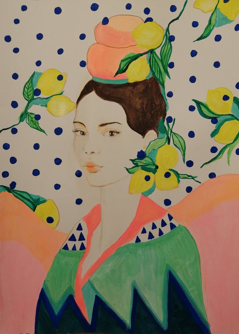 Original Portrait Painting by Izabella Hornung