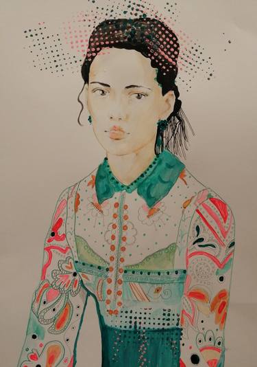 Print of Portrait Paintings by Izabella Hornung