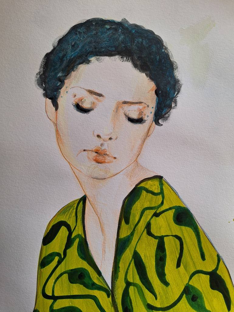 Original Portrait Painting by Izabella Hornung