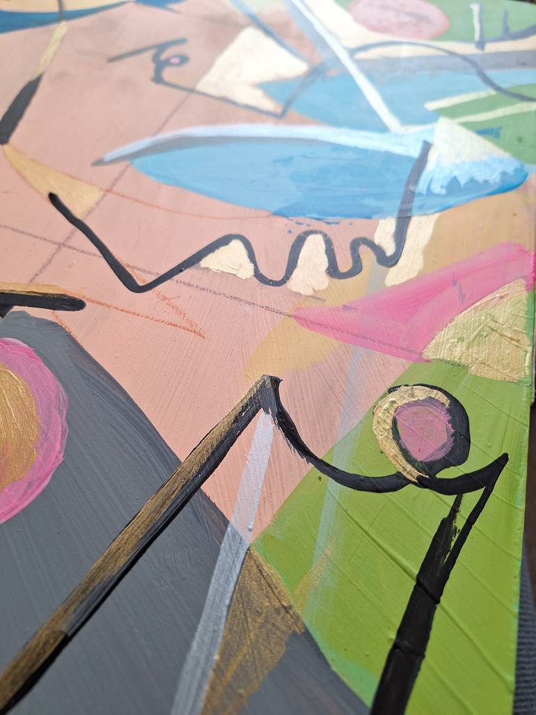 Original Abstract Expressionism Abstract Painting by Izabella Hornung