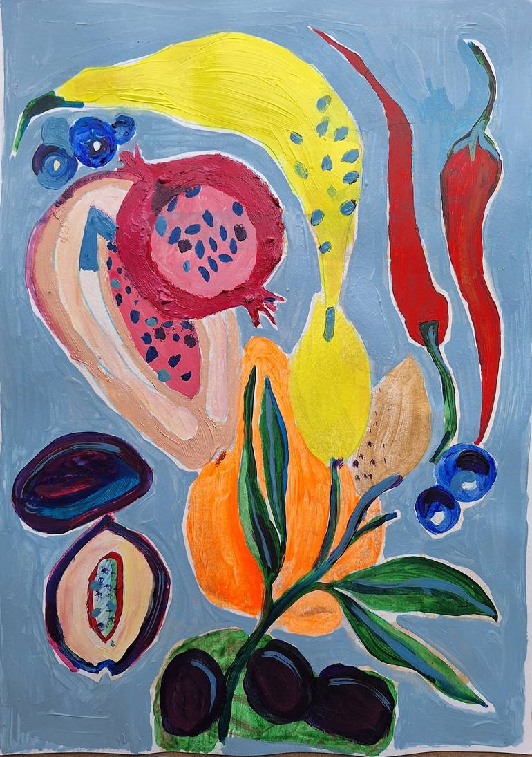 Original Food & Drink Painting by Izabella Hornung