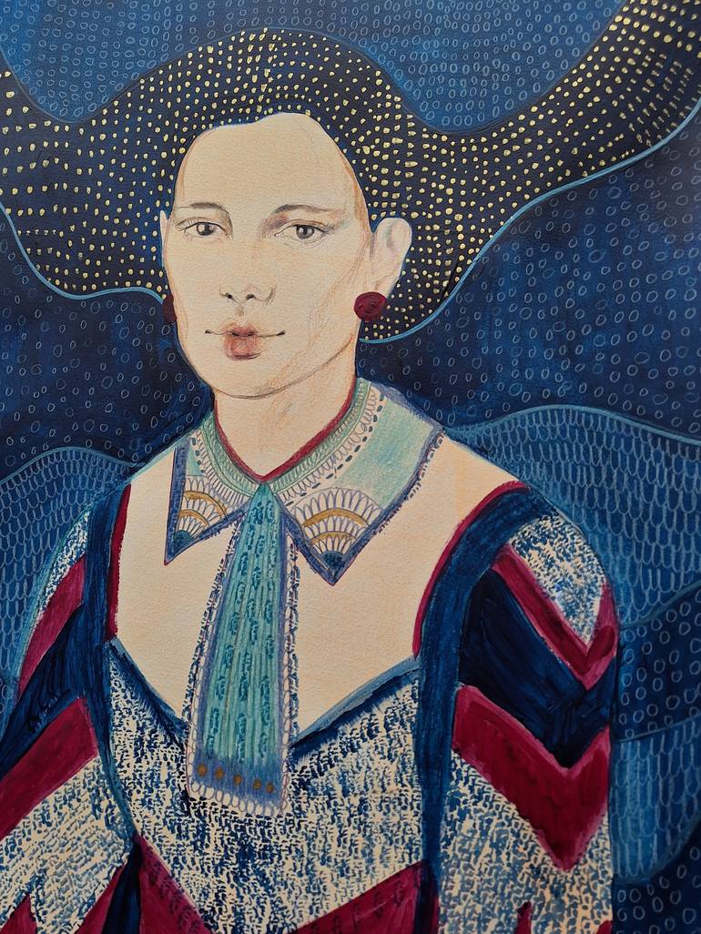 Original Portrait Painting by Izabella Hornung
