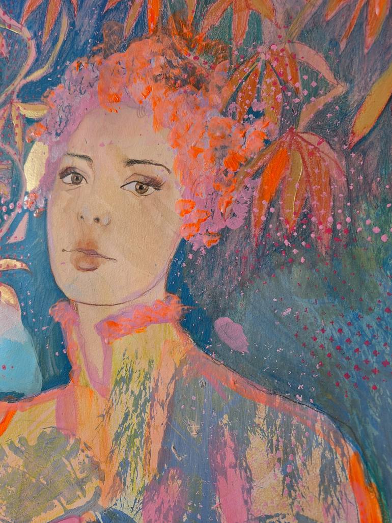 Original Art Deco People Painting by Izabella Hornung