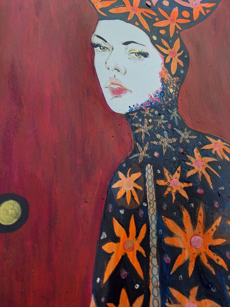 Original Art Deco People Painting by Izabella Hornung