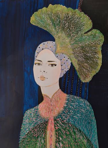 Original Art Deco People Paintings by Izabella Hornung