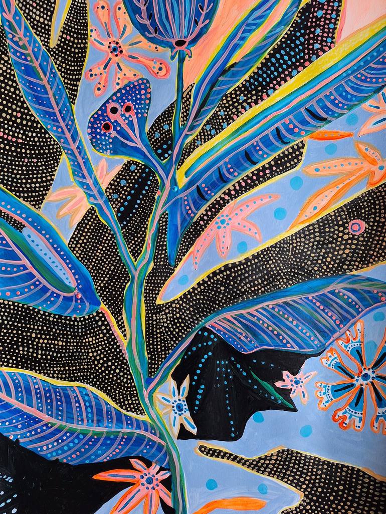 Print of Abstract Botanic Paintings by Izabella Hornung