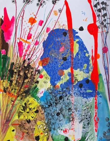 Original Abstract Expressionism Abstract Painting by Izabella Hornung