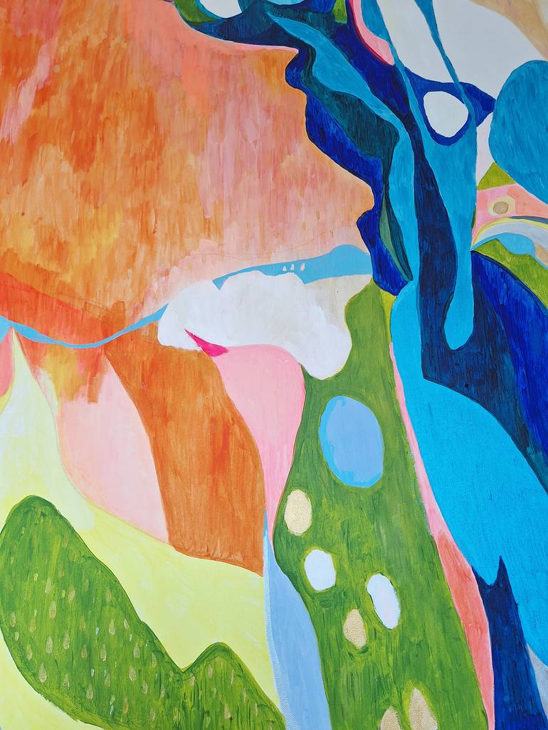 Original Abstract Expressionism Abstract Painting by Izabella Hornung