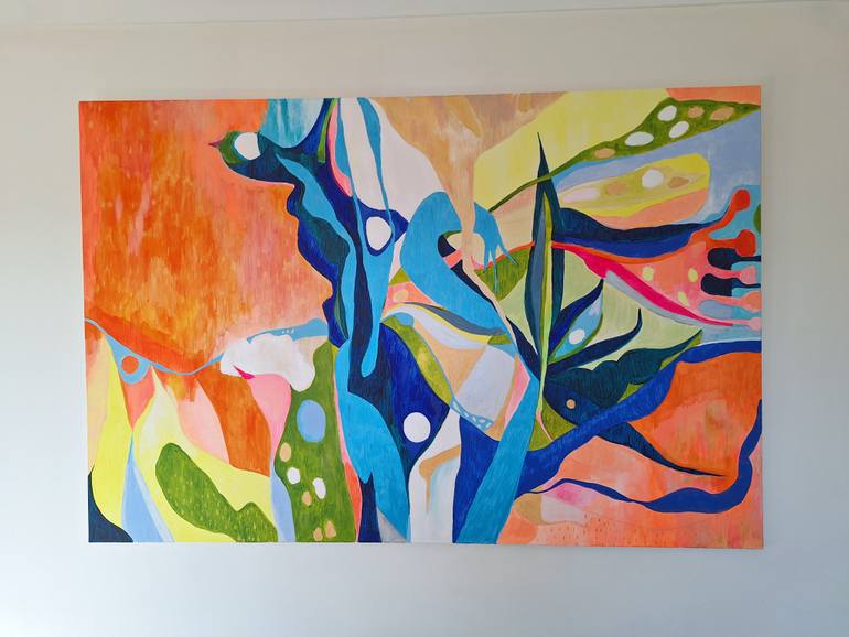 Original Abstract Expressionism Abstract Painting by Izabella Hornung