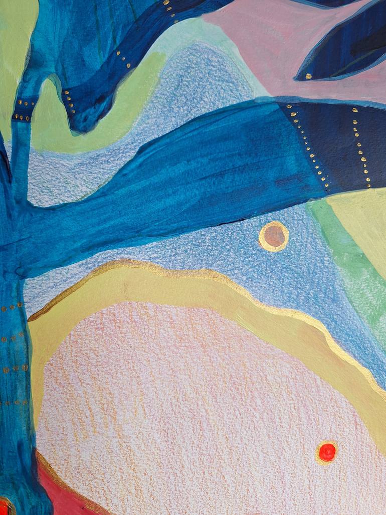 Original Abstract Expressionism Abstract Painting by Izabella Hornung