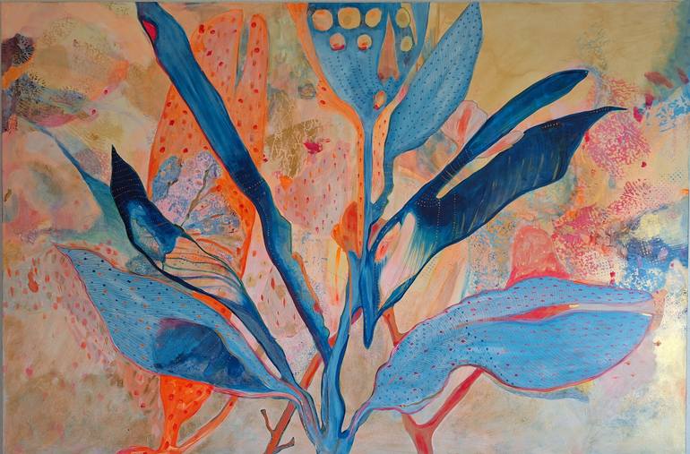 Original Expressionism Botanic Painting by Izabella Hornung
