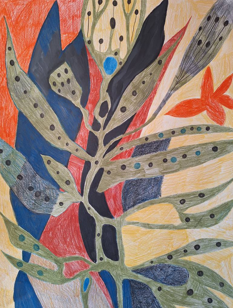Print of Abstract Expressionism Botanic Drawing by Izabella Hornung