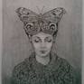 Drawing on paper using pencil. . . . .