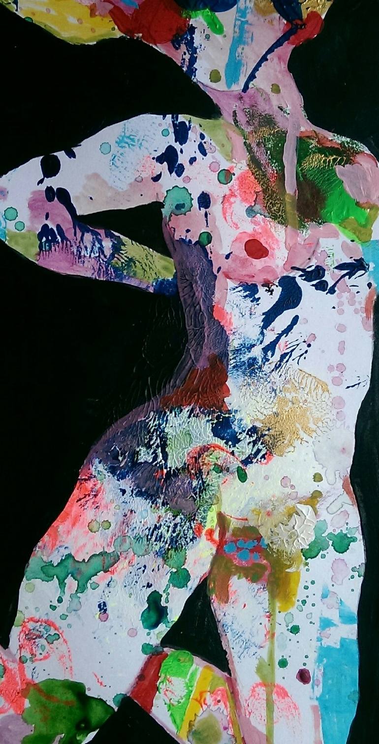 Original Fine Art Nude Painting by Izabella Hornung