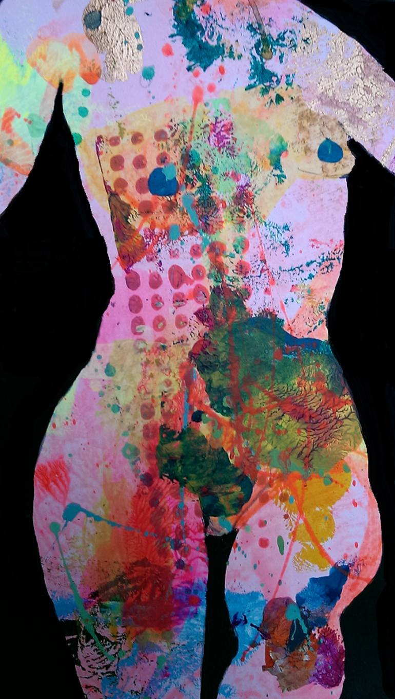 Original Fine Art Nude Painting by Izabella Hornung