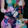 Acrylic painting on paper