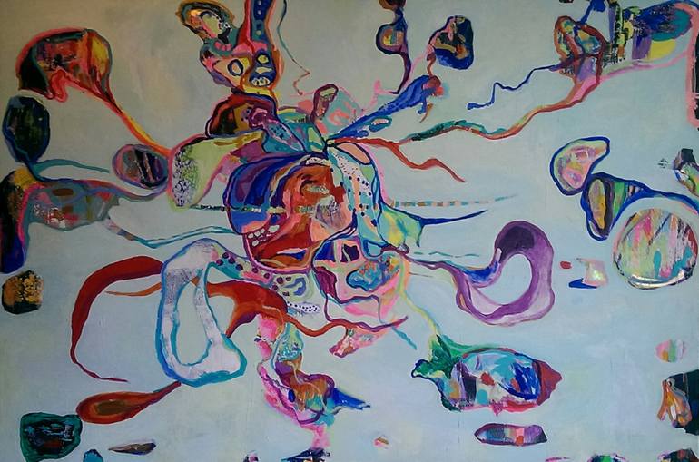 Original Conceptual Abstract Painting by Izabella Hornung