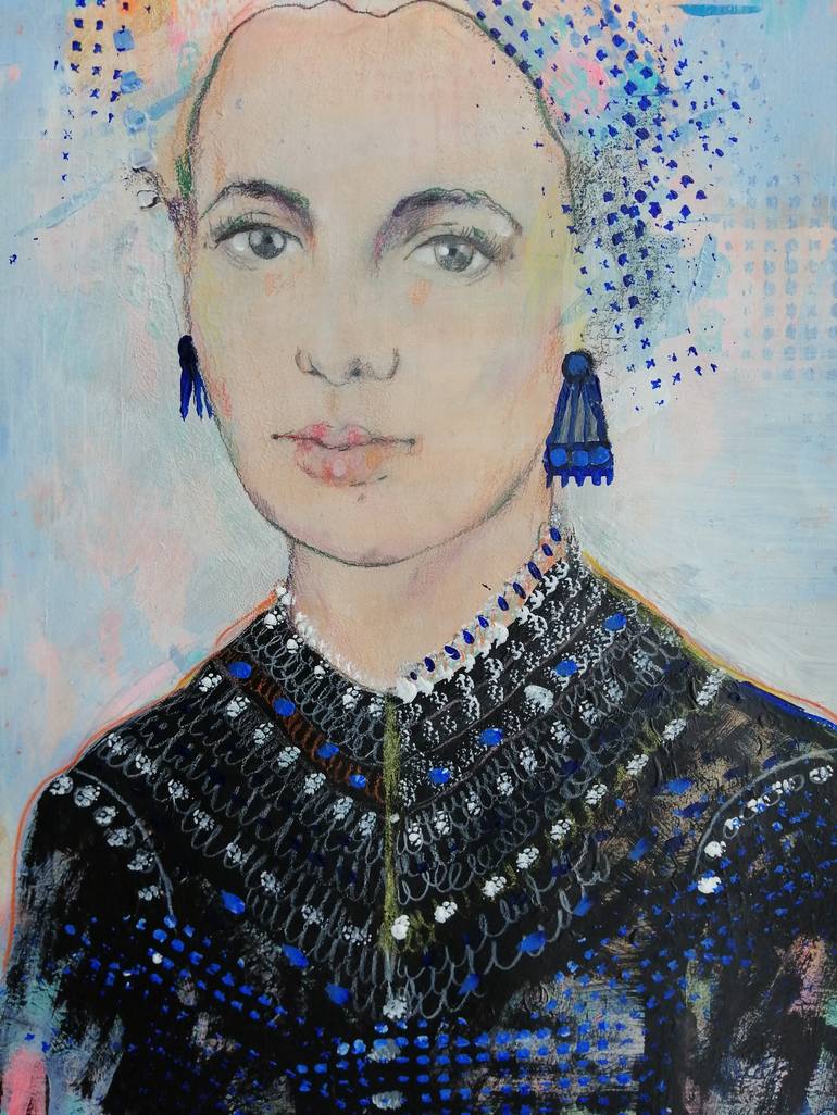 Original Portrait Painting by Izabella Hornung