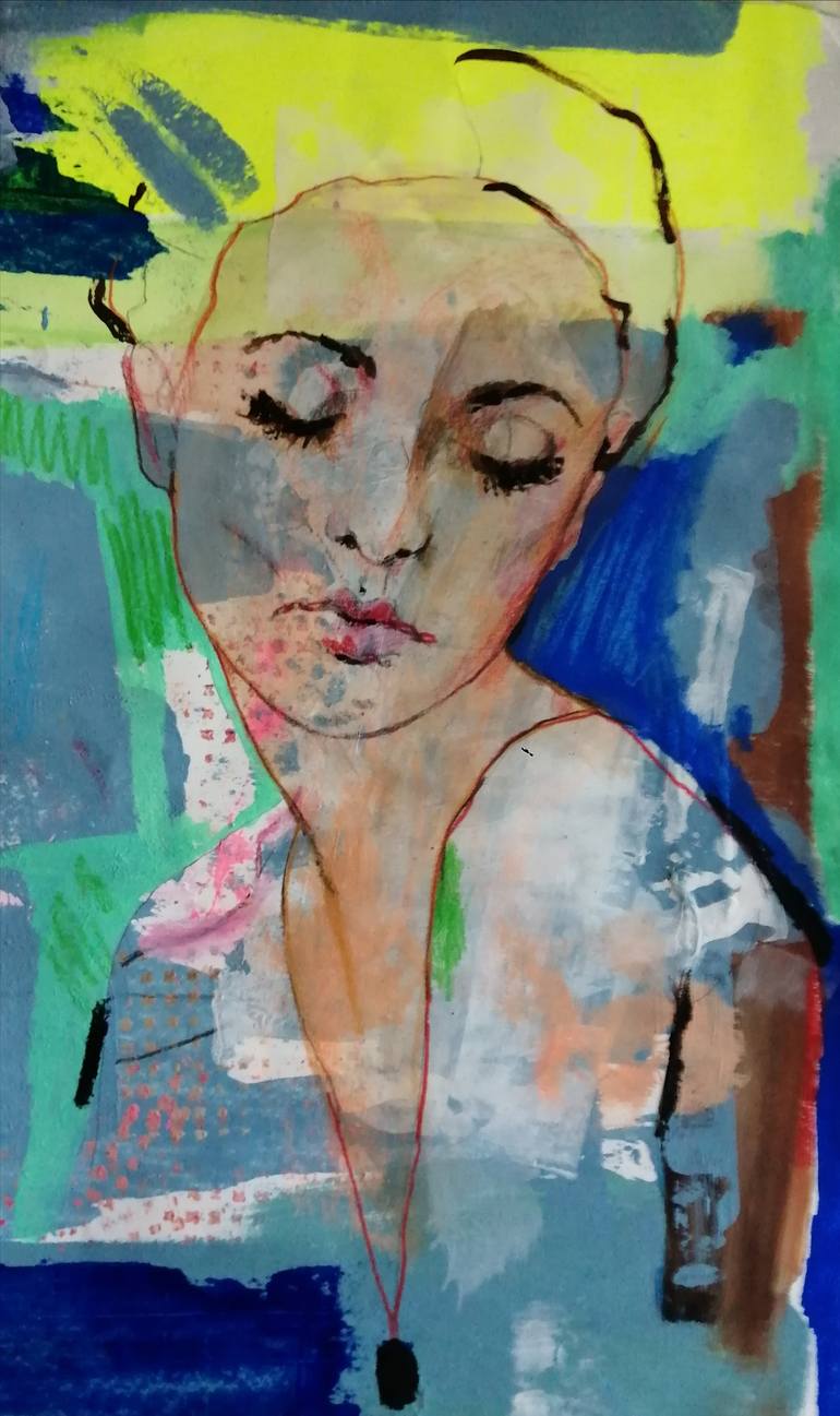 Original Portrait Painting by Izabella Hornung