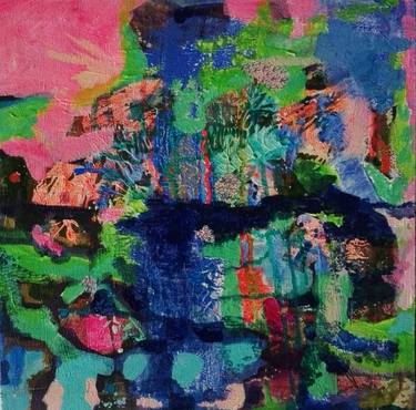 Original Abstract Expressionism Abstract Paintings by Izabella Hornung