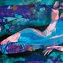 Acrylic on paper, this picture is a part of my nude series.