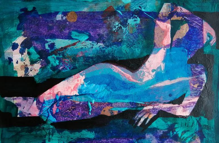 Original Expressionism Body Painting by Izabella Hornung