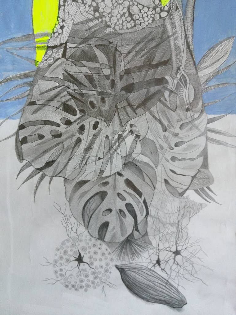 Original Abstract Expressionism People Painting by Izabella Hornung