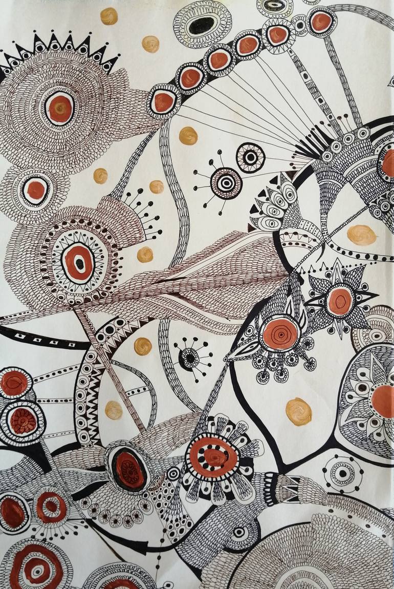 Original Abstract Expressionism Abstract Painting by Izabella Hornung