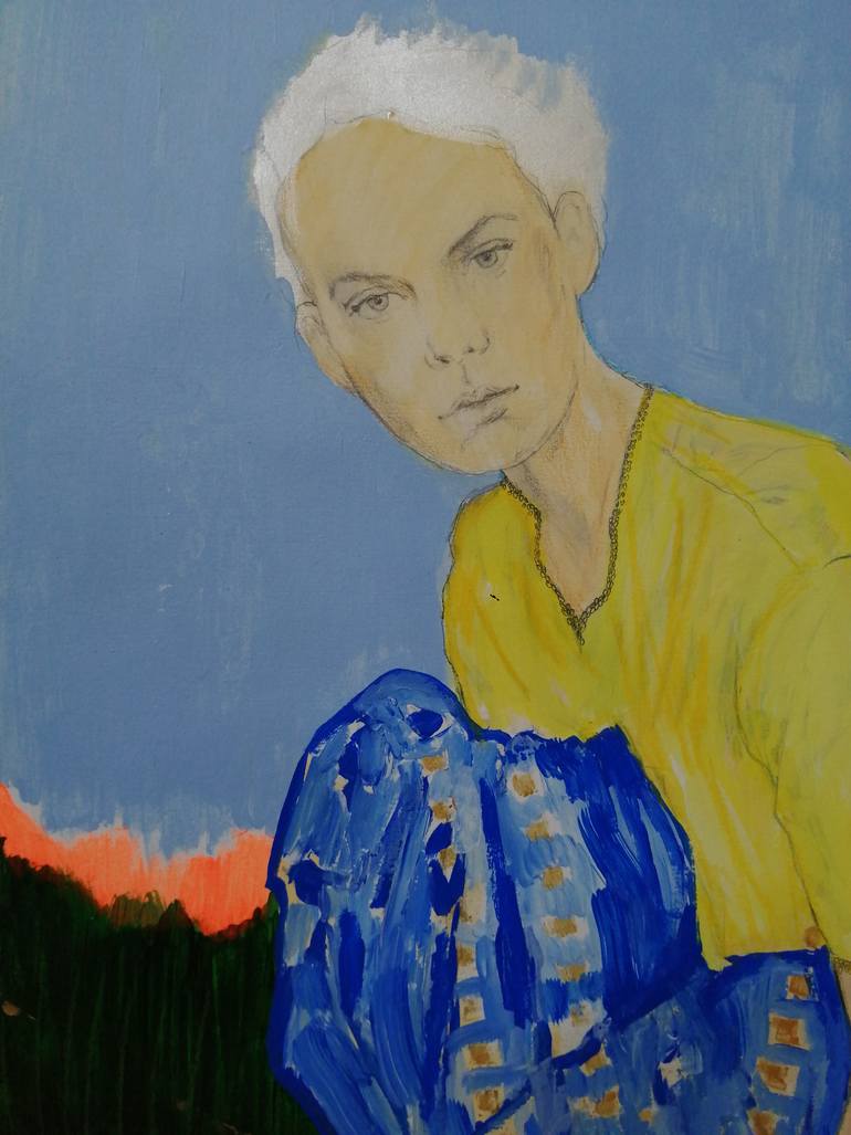 Original Figurative People Painting by Izabella Hornung