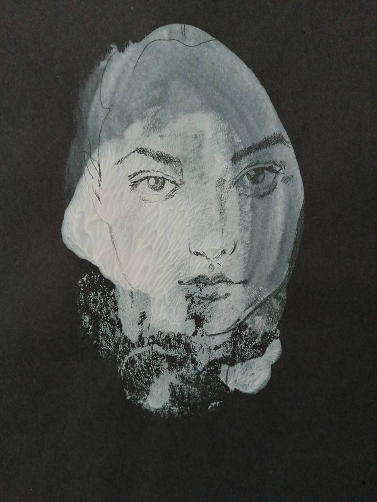 Original Portrait Drawing by Izabella Hornung