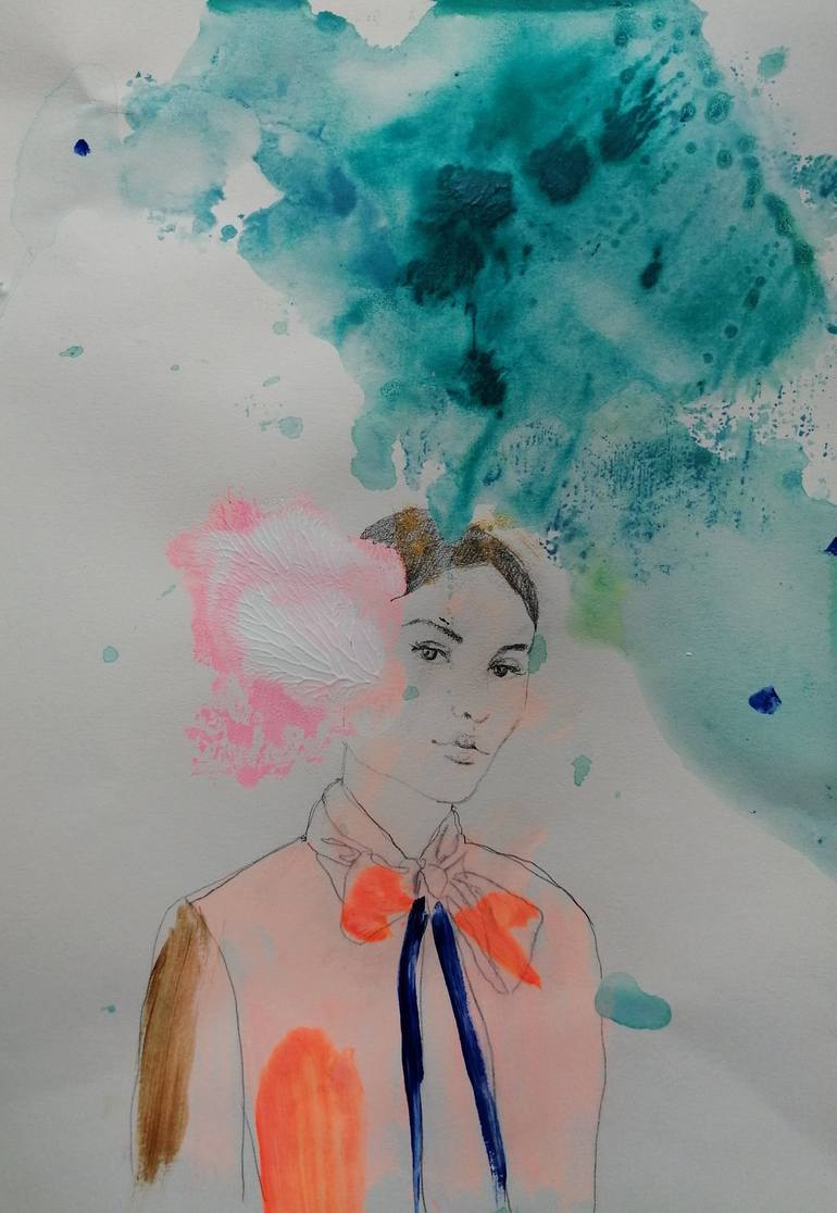 Original Fine Art Portrait Paintings by Izabella Hornung