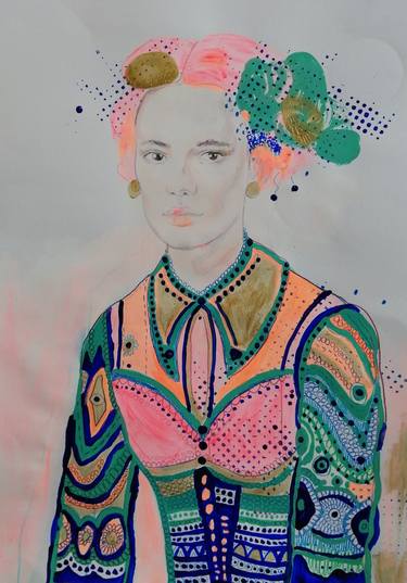 Print of Portrait Paintings by Izabella Hornung