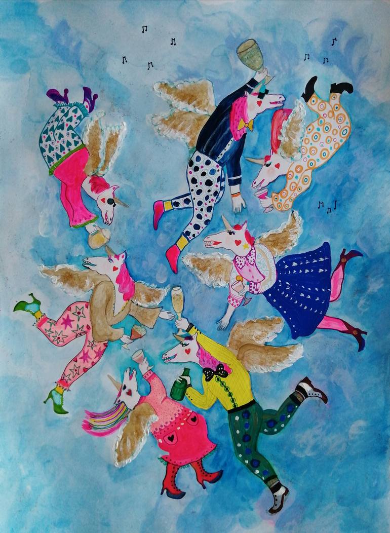 Print of Figurative Humor Paintings by Izabella Hornung