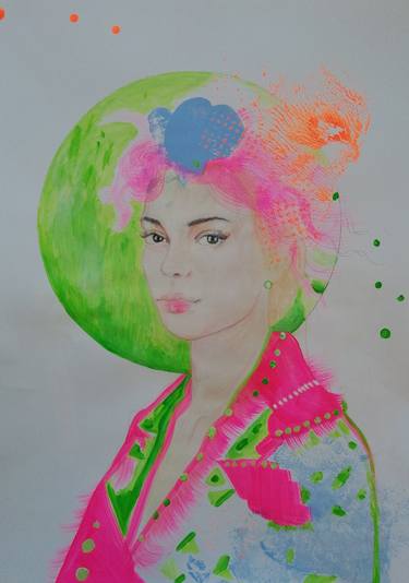 Original Fine Art Portrait Paintings by Izabella Hornung