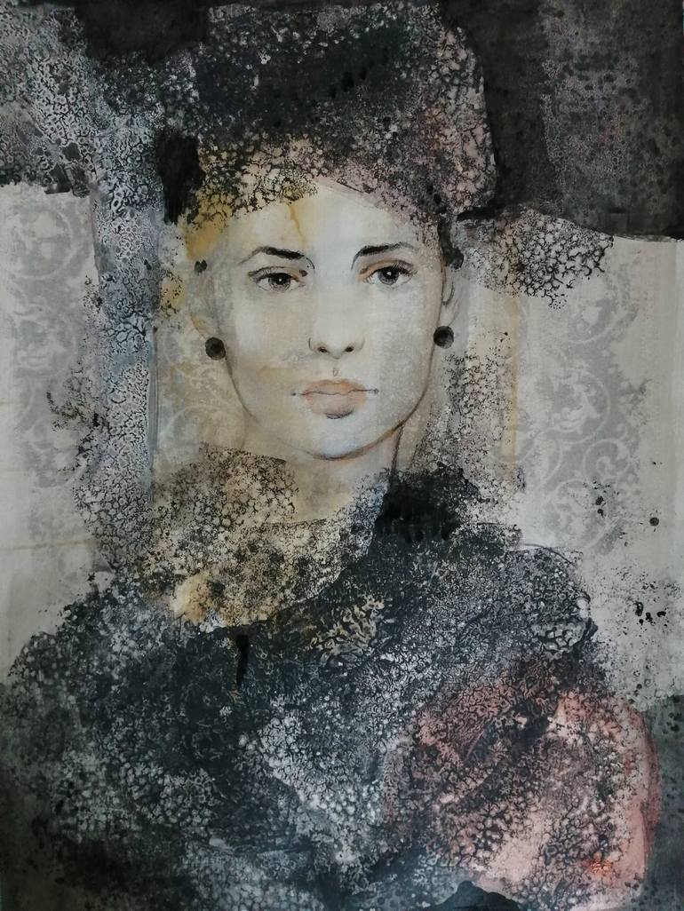 Original Portrait Painting by Izabella Hornung