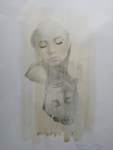 Original Figurative Portrait Drawings by Izabella Hornung