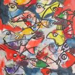 crazy colored fishes by Sonja Zeltner