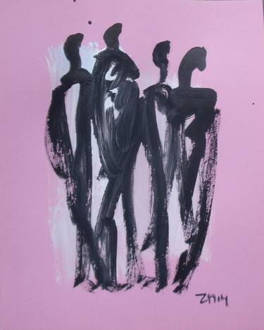 Print of Abstract People Drawings by Sonja Zeltner