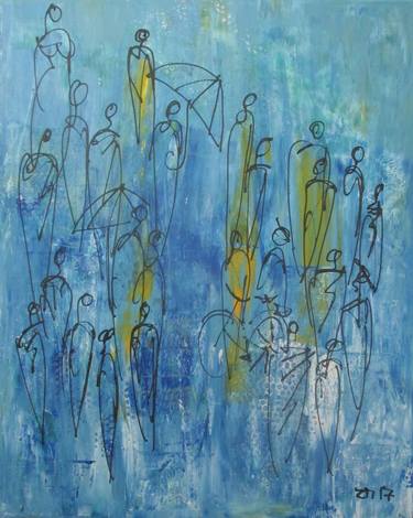 Original Abstract People Paintings by Sonja Zeltner