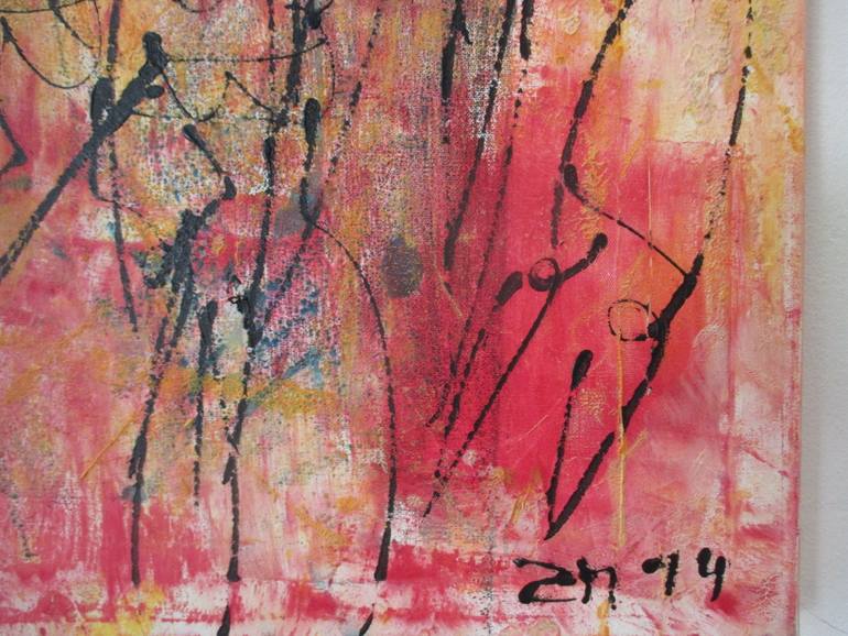 Original Abstract Expressionism People Painting by Sonja Zeltner