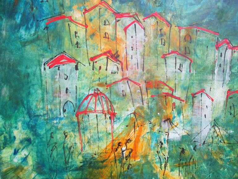 Original Abstract Landscape Painting by Sonja Zeltner