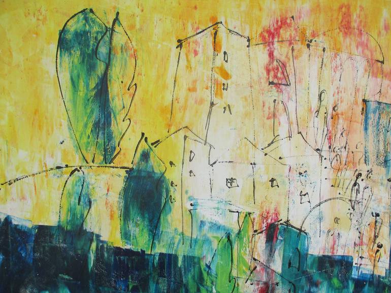Original Abstract Expressionism Landscape Painting by Sonja Zeltner