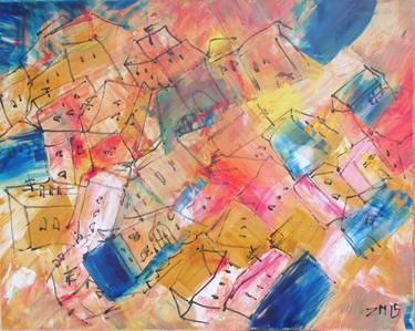 Print of Abstract Expressionism Cities Paintings by Sonja Zeltner