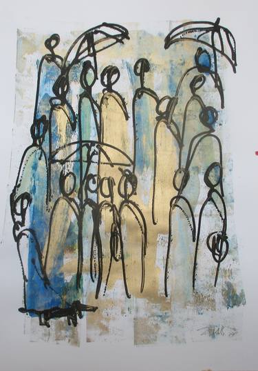 Print of Abstract Expressionism People Drawings by Sonja Zeltner