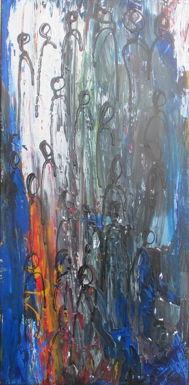 Original Abstract Expressionism People Paintings by Sonja Zeltner